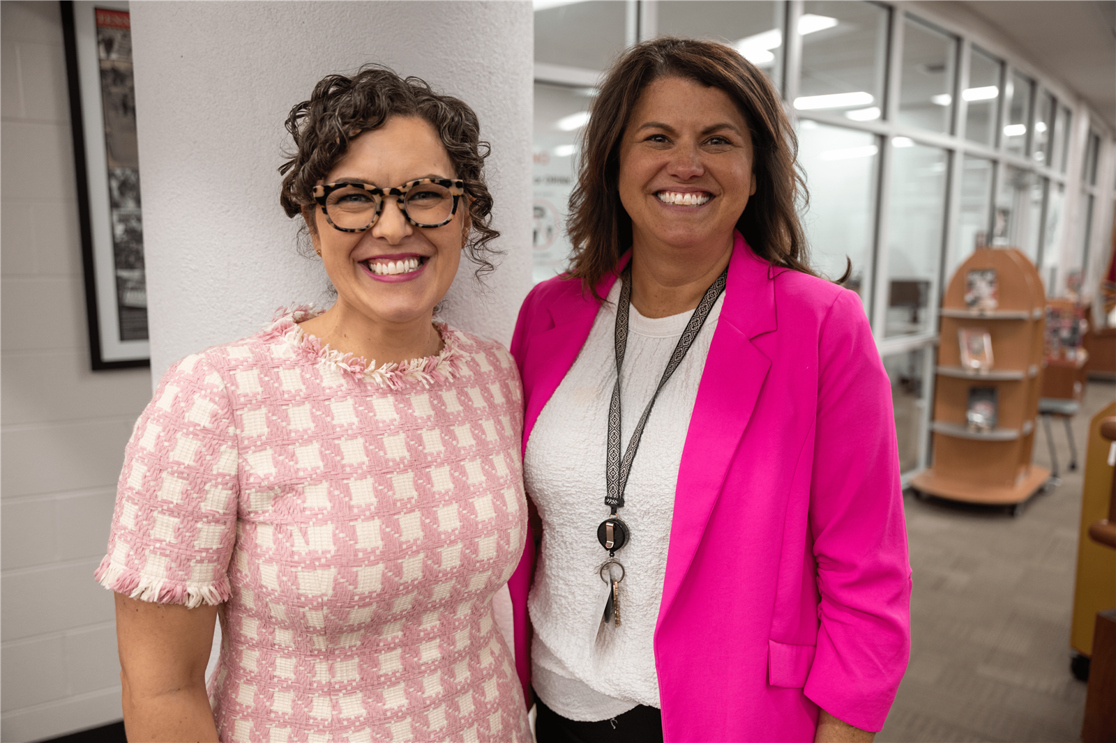 Principal and Assistant Principal smiling